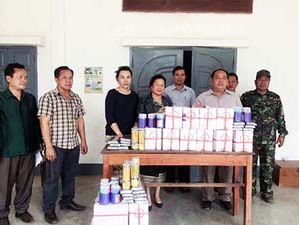 Contributed to the baby’s parents deprived areas Xiengnearn and Luang Prabang